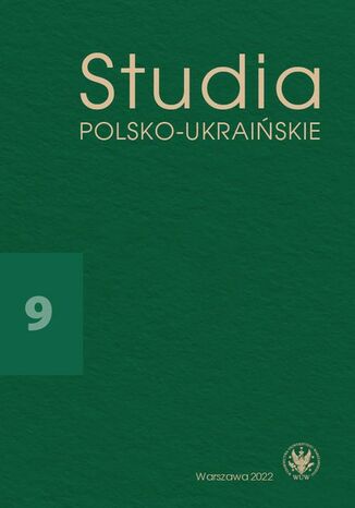 Studia Polsko-Ukraińskie 2022/9 Walentyna Sobol - okladka książki