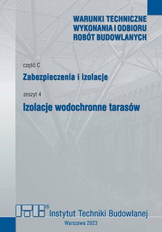 Izolacje wodochronne tarasów Barbara Francke - okladka książki