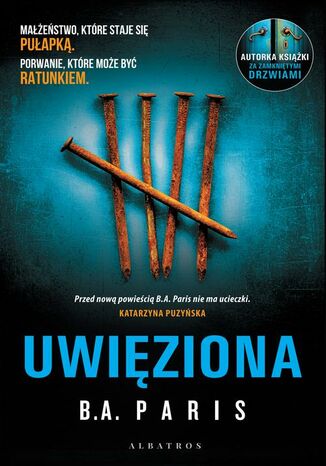 UWIĘZIONA B.A. Paris - okladka książki