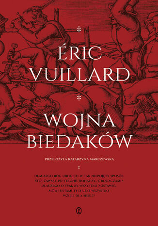 Wojna biedaków Éric Vuillard - okladka książki