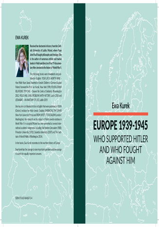 EUROPE 1939-1945 Who supported Hitler and who fought against him Ewa Kurek - okladka książki