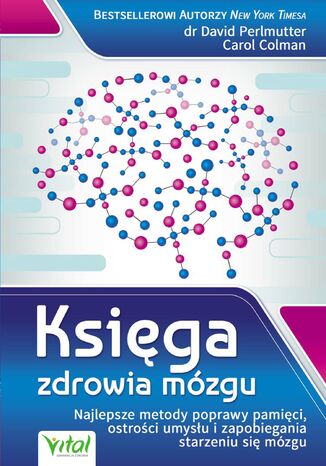 Księga zdrowia mózgu David Perlmutter - okladka książki