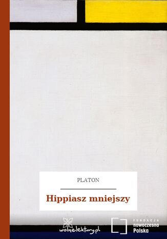 Hippiasz mniejszy Platon - okladka książki