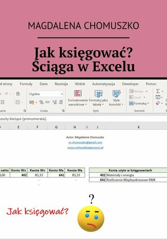 Jak księgować? Ściąga w Excelu Magdalena Chomuszko - okladka książki