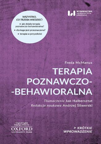 Terapia poznawczo-behawioralna. Krótkie Wprowadzenie 37 Freda McManus - okladka książki