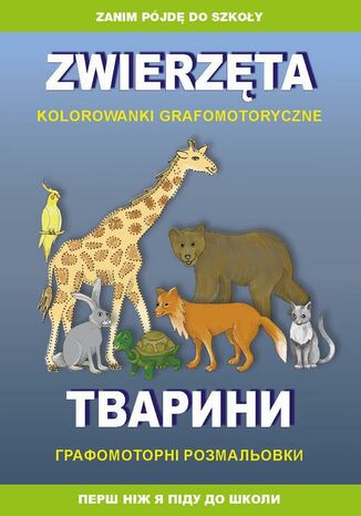 Zwierzęta. Kolorowanki grafomotoryczne Beata Guzowska - okladka książki