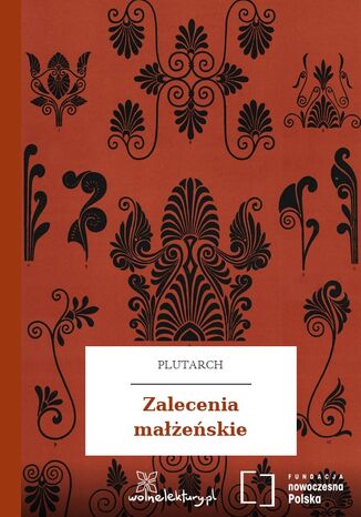 Zalecenia małżeńskie Plutarch - okladka książki