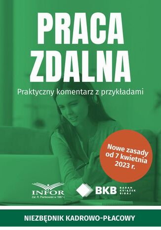 Praca zdalna Praca zbiorowa - okladka książki