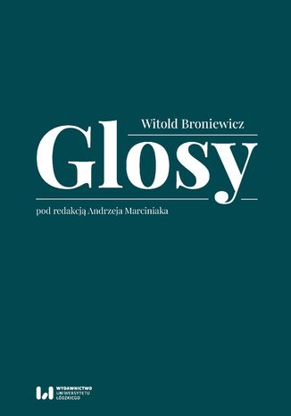 Glosy Witold Broniewicz - okladka książki