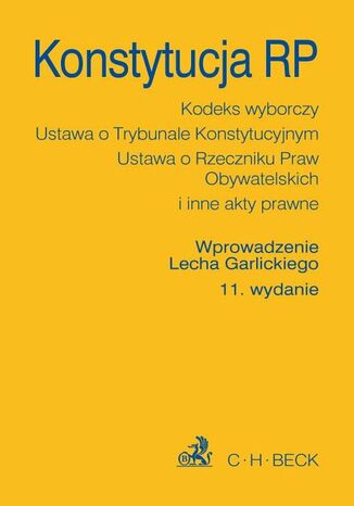 Konstytucja RP. Wydanie 11 Lech Garlicki - okladka książki