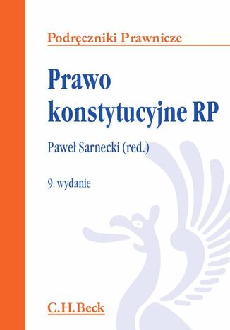 Prawo konstytucyjne RP. Wydanie 9 Paweł Sarnecki - okladka książki