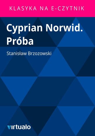 Cyprian Norwid. Próba Stanisław Brzozowski - okladka książki