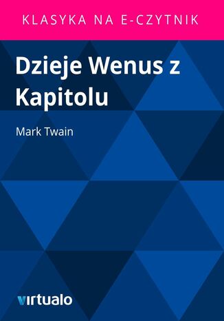 Dzieje Wenus z Kapitolu Mark Twain - okladka książki