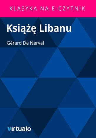 Książę Libanu Gérard De Nerval - okladka książki