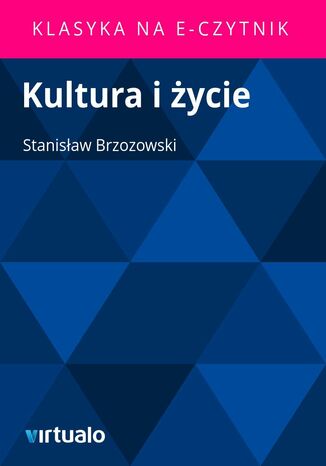 Kultura i życie Stanisław Brzozowski - okladka książki