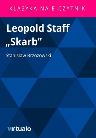 Leopold Staff "Skarb" Stanisław Brzozowski - okladka książki