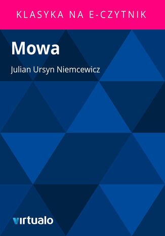 Mowa Julian Ursyn Niemcewicz - okladka książki