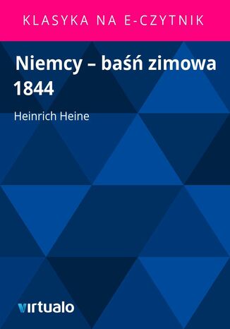 Niemcy - baśń zimowa 1844 Heinrich Heine - okladka książki