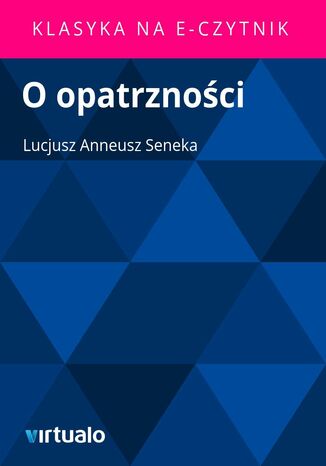 O opatrzności Lucjusz Anneusz Seneka - okladka książki