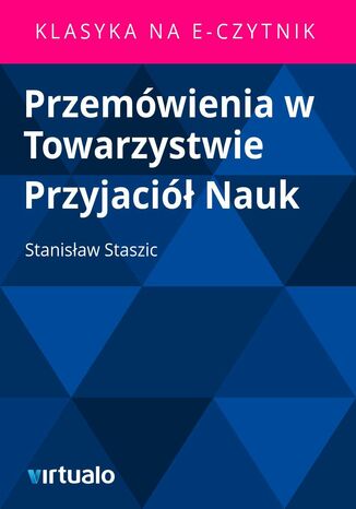 Przemówienia w Towarzystwie Przyjaciół Nauk Stanisław Staszic - okladka książki