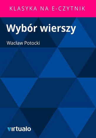 Wybór wierszy Wacław Potocki - okladka książki