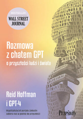 Rozmowa z chatem GPT o przyszłości ludzi i świata Reid Hoffman - okladka książki