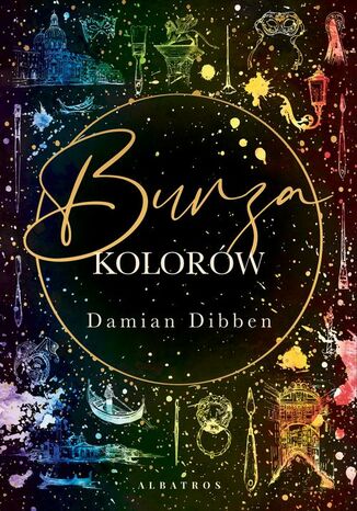 Burza kolorów Damian Dibben - okladka książki