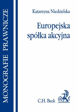 Europejska spółka akcyjna Katarzyna Niedzielska - okladka książki