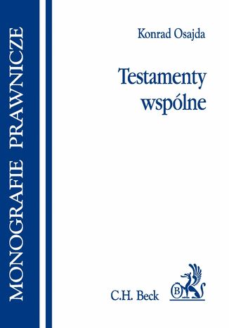 Testamenty wspólne Konrad Osajda - okladka książki