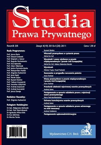 Studia Prawa Prywatnego. Zeszyt 1/2011 Bogudar Kordasiewicz - okladka książki