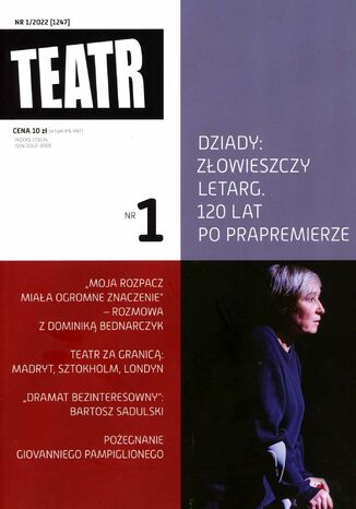 Teatr 1/2022 Opracowanie zbiorowe - okladka książki