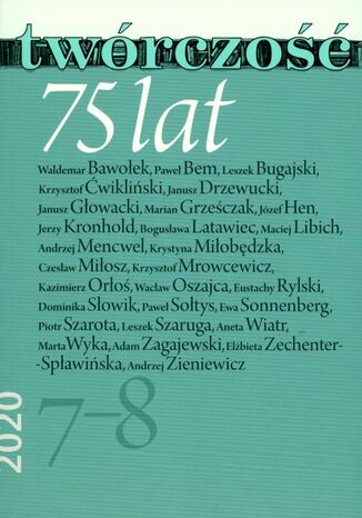 Twórczość 7-8/2020 Opracowanie zbiorowe - okladka książki