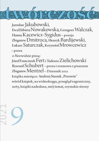 Twórczość 9/21 Opracowanie zbiorowe - okladka książki