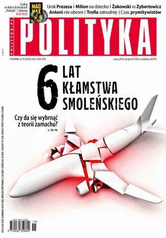 Polityka nr 15/2016 Opracowanie zbiorowe - okladka książki