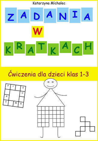 Zadania w kratkach Katarzyna Michalec - okladka książki