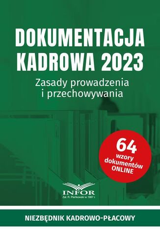 Dokumentacja Kadrowa 2023 Praca zbiorowa - okladka książki