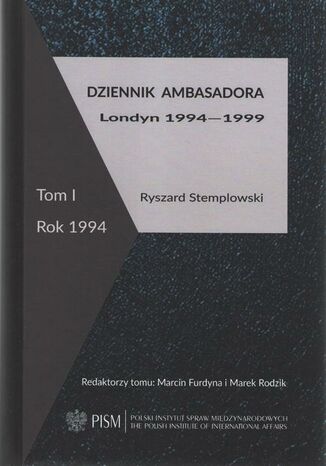 Dziennik ambasadora Ryszard Stemplowski - okladka książki