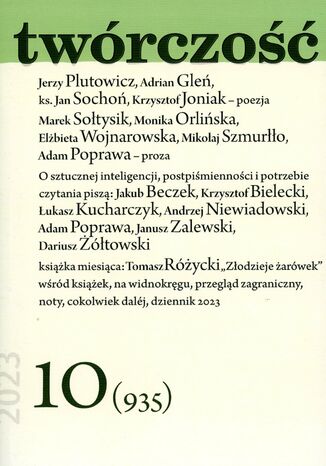 Twórczość 10/23 Opracowanie zbiorowe - okladka książki