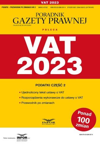 VAT 2023 praca zbiorowa - okladka książki