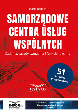 Samorządowe centra usług wspólnych Marta Banach - okladka książki