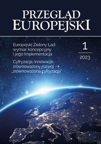 Przegląd Europejski 1/2023 Marta Witkowska - okladka książki