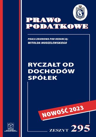 Ryczałt od dochodów spółek prof. dr hab. Witold Modzelewski - okladka książki