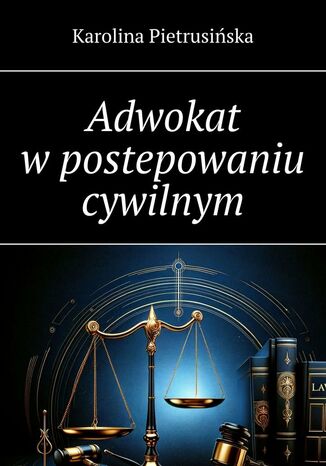 Adwokat w postepowaniu cywilnym Karolina Pietrusińska - okladka książki