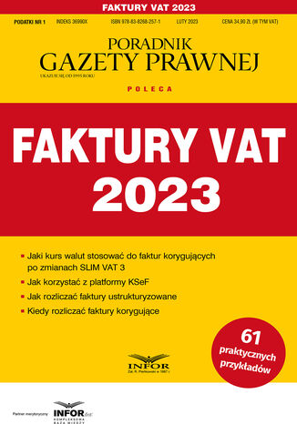 Faktury VAT 2023 Tomasz Krywan - okladka książki
