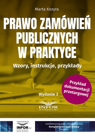 Prawo zamówień publicznych w praktyce Marta Kozyra - okladka książki