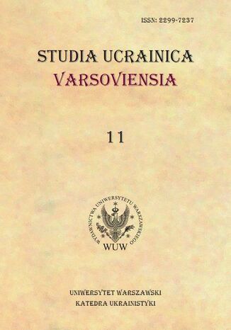 Studia Ucrainica Varsoviensia 2023/11 Iryna Kononenko - okladka książki