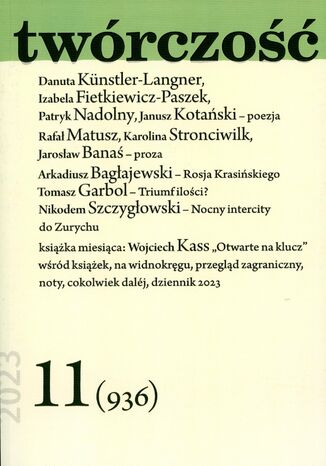 Twórczość 11/23 Opracowanie zbiorowe - okladka książki