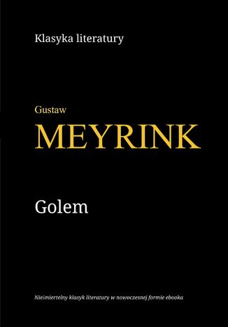 Golem Gustaw Meyrink - okladka książki