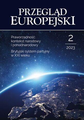 Przegląd Europejski 2023/2 Marta Witkowska - okladka książki