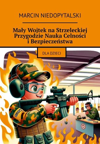 Mały Wojtek na Strzeleckiej Przygodzie Nauka Celności i Bezpieczeństwa Marcin Niedopytalski - okladka książki